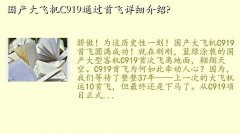 c919Ŀ,ɻC919ͨ׷ϸ?